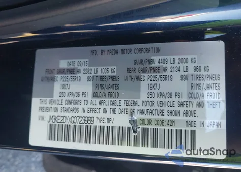 2016 Mazda Cx-5 Grand Touring z USA, uszkodzony, nr VIN JM3KE2DYXG0723989